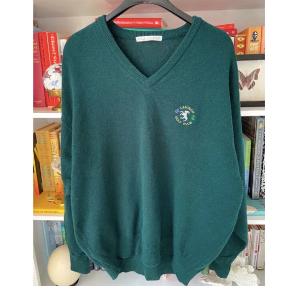 Lyle & Scott vintage wool golf sweater